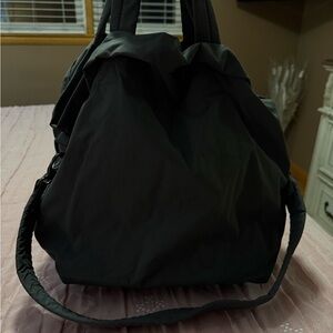 Black Tote Bag with Shoulder Strap